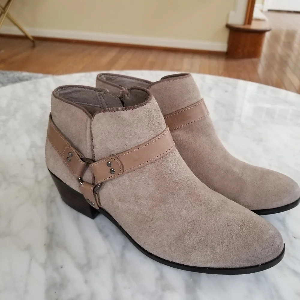 Sam Edelman Tan and Gray Ankle Booties - Picture 2 of 4